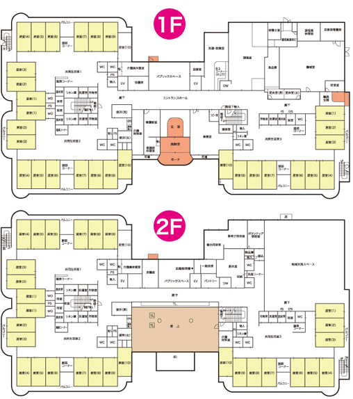 福寿荘 施設平面図